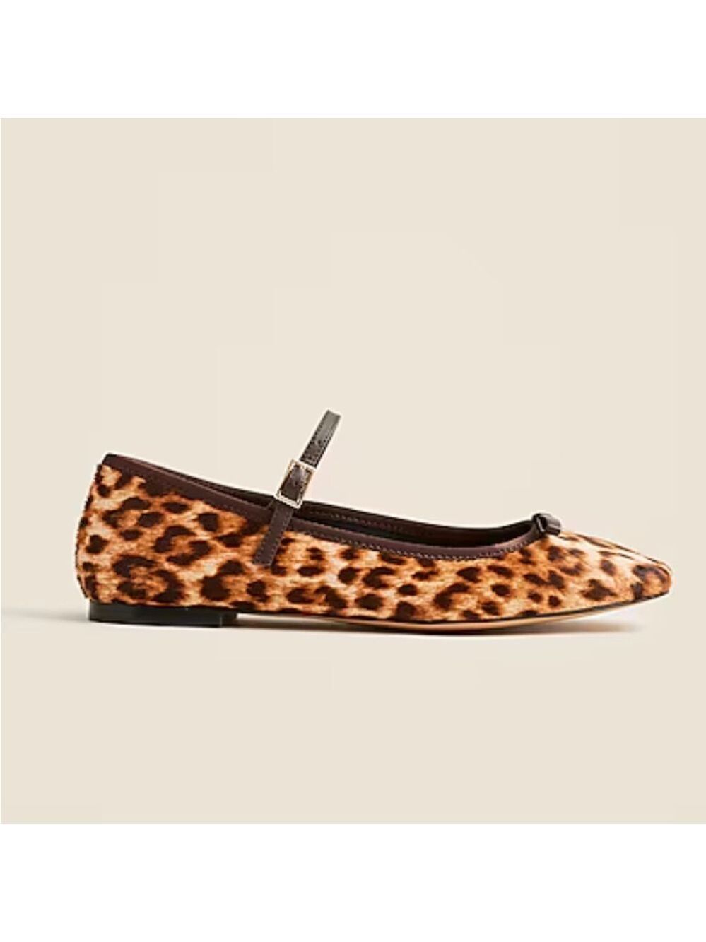 J. Crew New Leopard Print the Quinn Mary Jane flat sz 7.5 - Picture 4 of 11